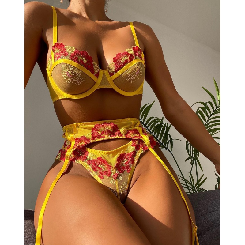 Silk Tie Striped - Bikini Moda Encaje Bordado Calcetines Sexy