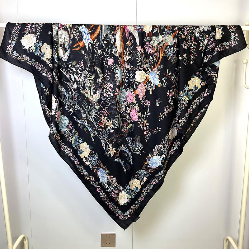 Bufandas de lana con estampado - Pashmina Wrap Large reseña y precio