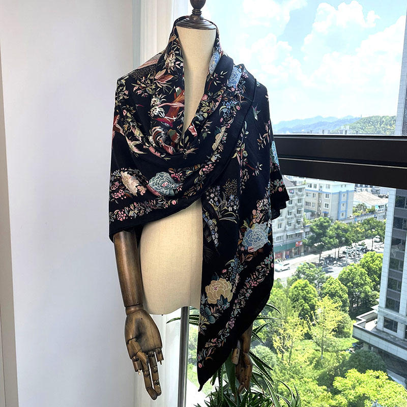 Bufandas de lana con estampado - Pashmina Wrap Large reseña y precio