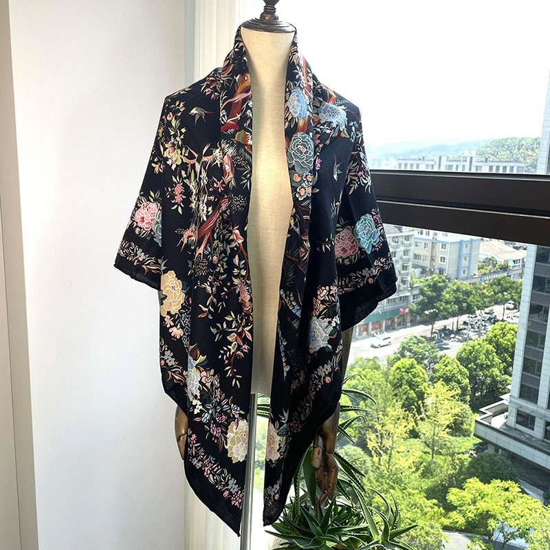 Bufandas de lana con estampado - Pashmina Wrap Large reseña y precio
