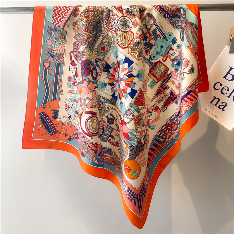 Pañuelo de Seda Cuadrado con E - Face Scarf Mask reseña y precio