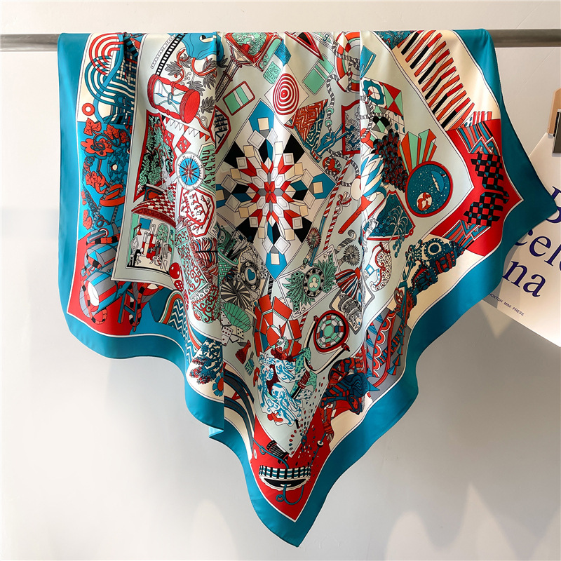 Pañuelo de Seda Cuadrado con E - Face Scarf Mask reseña y precio