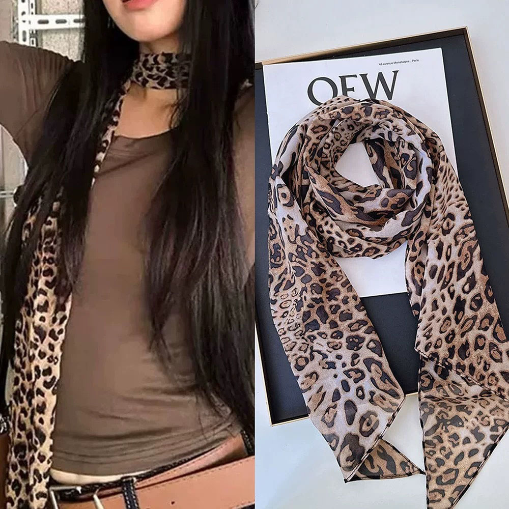 Bufanda de seda larga pequeña  - Ascot Neck Scarf reseña y precio